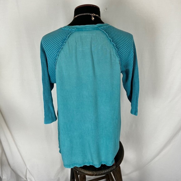 Soft Surroundings Gauze waffle knit tunic top size medium - Picture 5 of 6